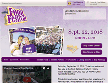 Tablet Screenshot of foodfest.phantomgourmet.com